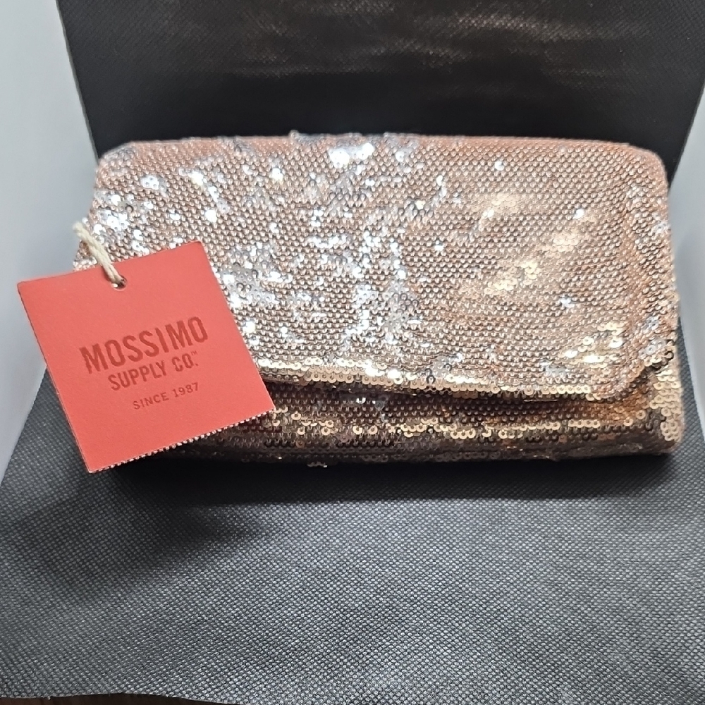 Mossimo Supply Co. Sparkling Gold Clutch